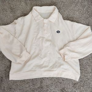 Womens long sleeve polo top